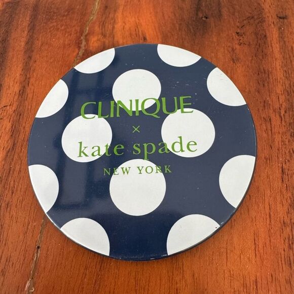 Kate Spade Swivel Compact Mirror - Navy and White polka dot - Picture 1 of 5